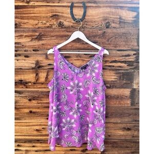 LANE BRYANT | Modern Swing Double-Layer Chiffon Tank 20